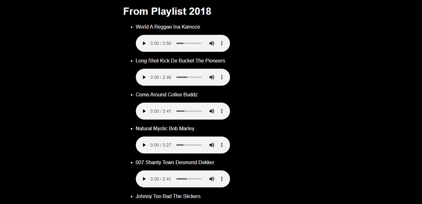 playlist 2018